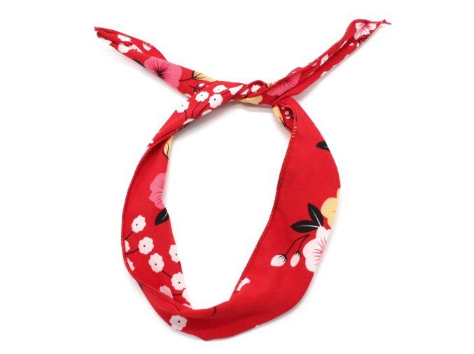 Látková čelenka s drátkem
